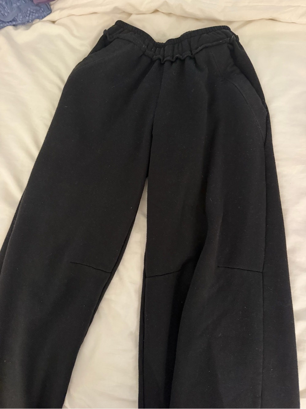Edikted Black Wide-Leg Track Pants